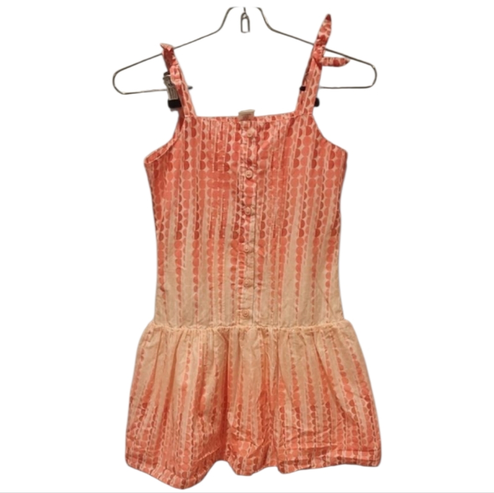 Gymbore Ice Cream Parlor Line Orange And White Dotted Ombre Dress Size 10